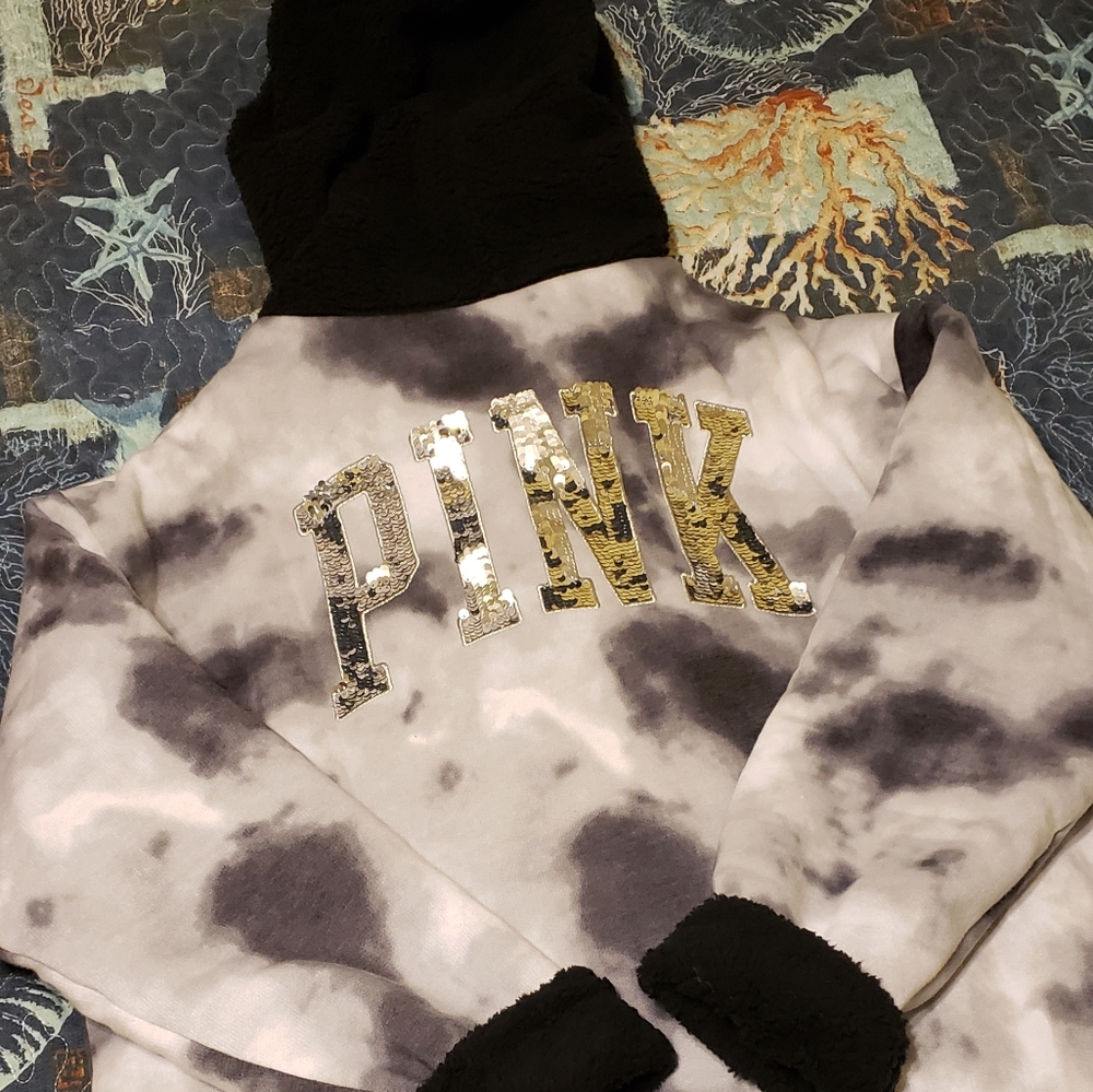 Vs Pink Bling Zip Up